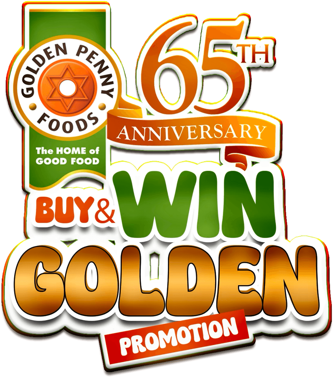 Golden Penny 65th Anniversary Buy & Win campaign mark