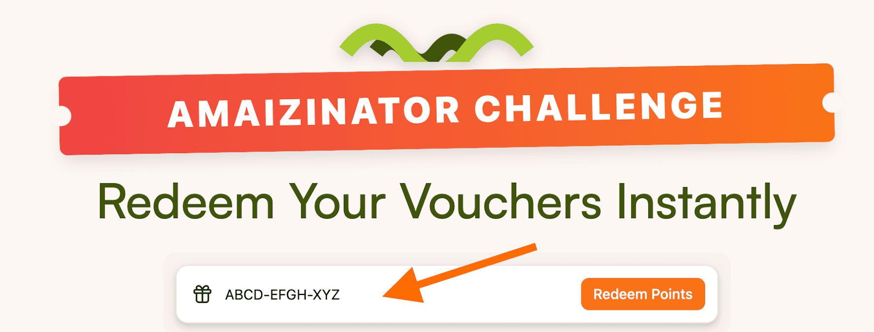 Redeeming an Amaizinator voucher in store