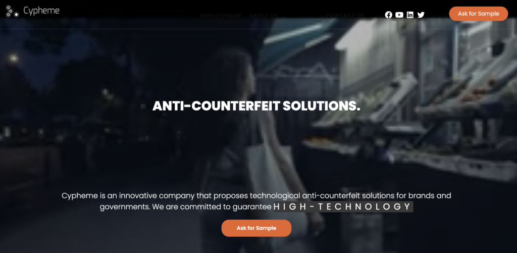 The counterfeit protection solution from Cypheme